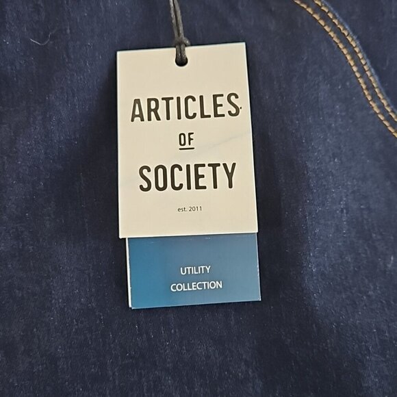 Articles of Society Men’s 38x32 Wide Leg Blue Shade Utility Jeans NEW $108 NWT - Picture 4 of 16